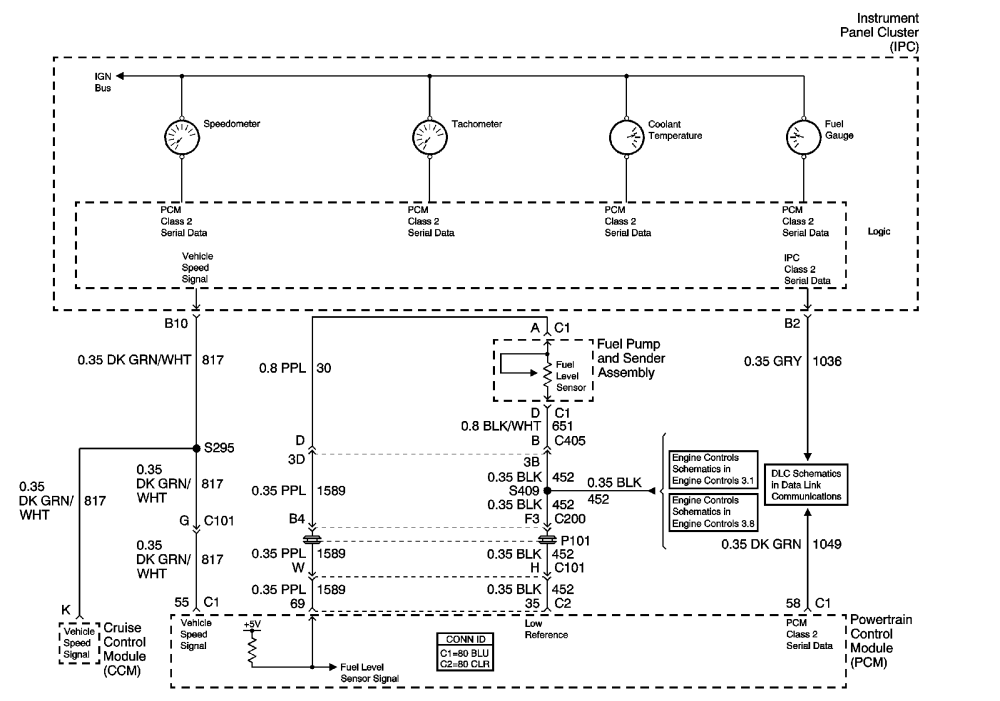 Fuel Sending Unit Wiring Diagram To Pcm And Instrument Cluster 2003 Century Gm Forum Buick Cadillac Olds Gmc Pontiac Chat
