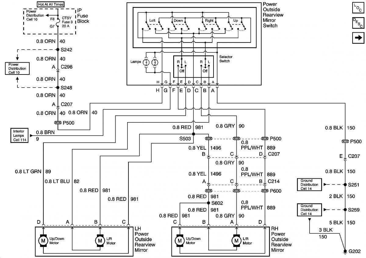 2000 Chevy Silverado Power Window Diagram